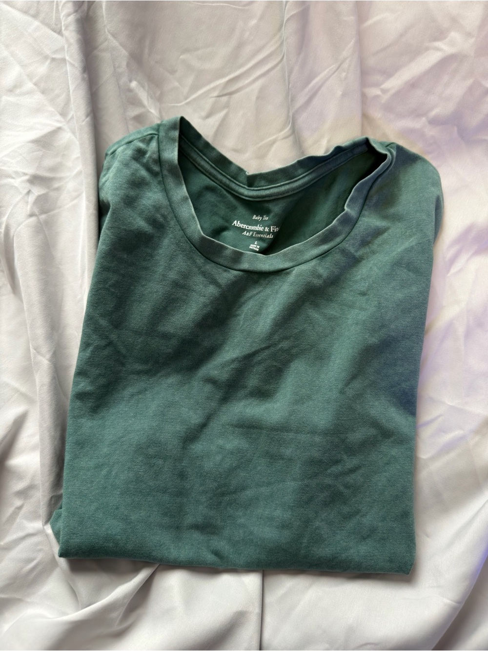 Abercrombie & Fitch Teal Crew Neck Short Sleeve Tee